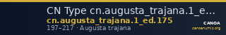 CN Type cn.augusta_trajana.1_ed.175 — CANOA