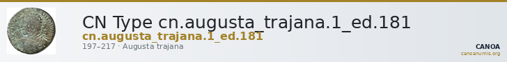 CN Type cn.augusta_trajana.1_ed.181 — CANOA