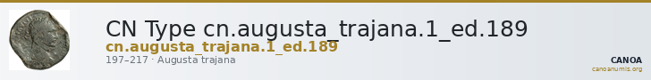 CN Type cn.augusta_trajana.1_ed.189 — CANOA