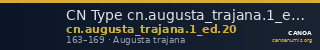 CN Type cn.augusta_trajana.1_ed.20 — CANOA