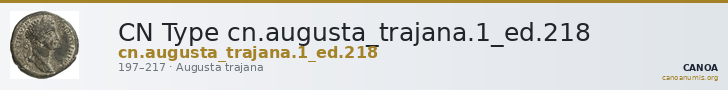 CN Type cn.augusta_trajana.1_ed.218 — CANOA