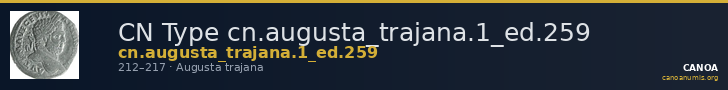 CN Type cn.augusta_trajana.1_ed.259 — CANOA