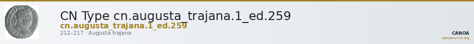 CN Type cn.augusta_trajana.1_ed.259 — CANOA