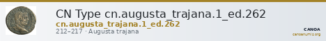CN Type cn.augusta_trajana.1_ed.262 — CANOA