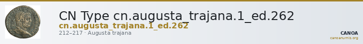 CN Type cn.augusta_trajana.1_ed.262 — CANOA