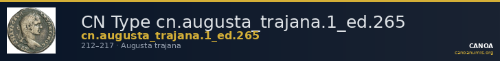 CN Type cn.augusta_trajana.1_ed.265 — CANOA