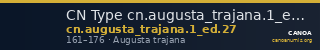 CN Type cn.augusta_trajana.1_ed.27 — CANOA