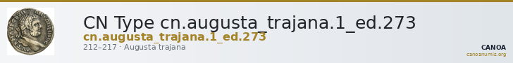 CN Type cn.augusta_trajana.1_ed.273 — CANOA