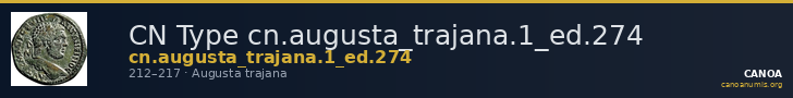CN Type cn.augusta_trajana.1_ed.274 — CANOA