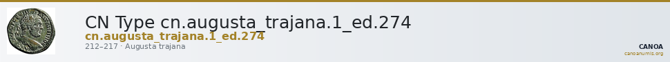 CN Type cn.augusta_trajana.1_ed.274 — CANOA
