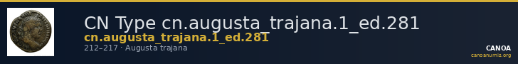CN Type cn.augusta_trajana.1_ed.281 — CANOA