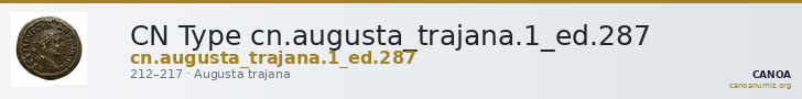 CN Type cn.augusta_trajana.1_ed.287 — CANOA