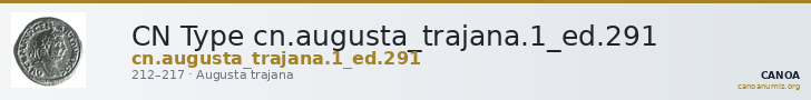 CN Type cn.augusta_trajana.1_ed.291 — CANOA