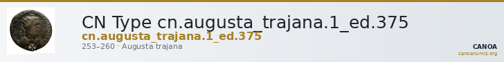 CN Type cn.augusta_trajana.1_ed.375 — CANOA