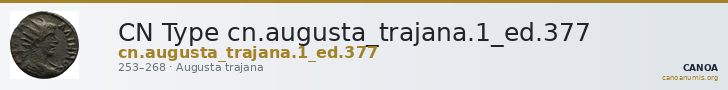 CN Type cn.augusta_trajana.1_ed.377 — CANOA