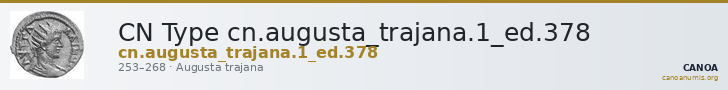CN Type cn.augusta_trajana.1_ed.378 — CANOA