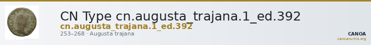 CN Type cn.augusta_trajana.1_ed.392 — CANOA