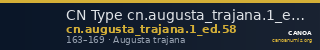 CN Type cn.augusta_trajana.1_ed.58 — CANOA