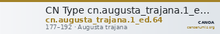 CN Type cn.augusta_trajana.1_ed.64 — CANOA