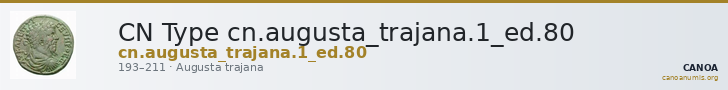 CN Type cn.augusta_trajana.1_ed.80 — CANOA