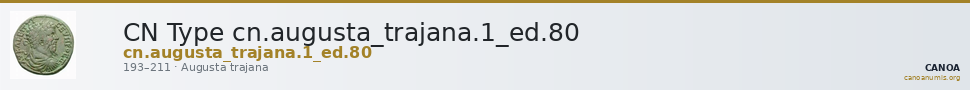 CN Type cn.augusta_trajana.1_ed.80 — CANOA
