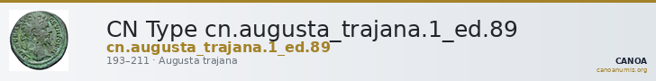 CN Type cn.augusta_trajana.1_ed.89 — CANOA