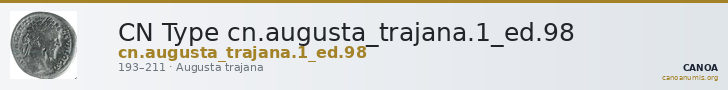 CN Type cn.augusta_trajana.1_ed.98 — CANOA