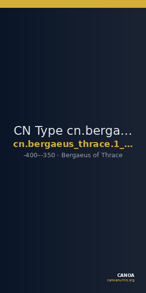 CN Type cn.bergaeus_thrace.1_ed.1 — CANOA