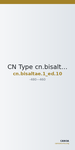 CN Type cn.bisaltae.1_ed.10 — CANOA