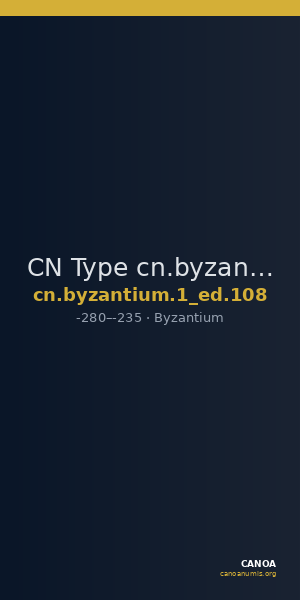 CN Type cn.byzantium.1_ed.108 — CANOA