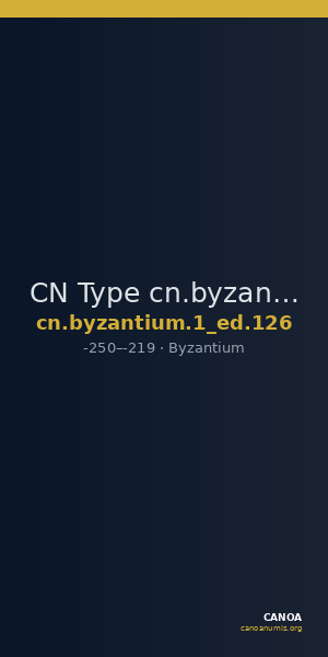 CN Type cn.byzantium.1_ed.126 — CANOA