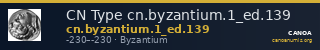 CN Type cn.byzantium.1_ed.139 — CANOA