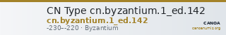 CN Type cn.byzantium.1_ed.142 — CANOA
