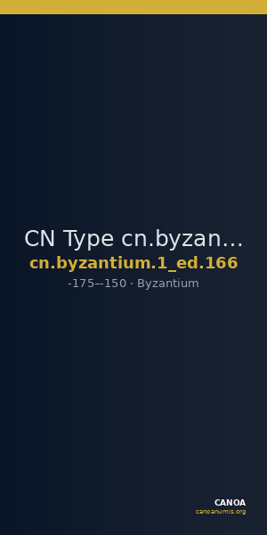 CN Type cn.byzantium.1_ed.166 — CANOA
