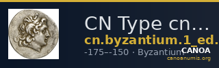 CN Type cn.byzantium.1_ed.168 — CANOA