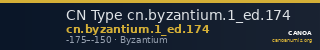 CN Type cn.byzantium.1_ed.174 — CANOA