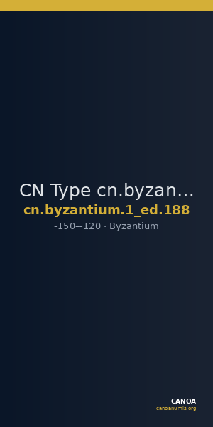 CN Type cn.byzantium.1_ed.188 — CANOA