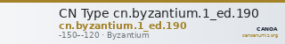 CN Type cn.byzantium.1_ed.190 — CANOA