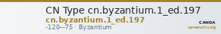 CN Type cn.byzantium.1_ed.197 — CANOA