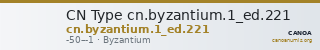 CN Type cn.byzantium.1_ed.221 — CANOA