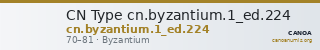 CN Type cn.byzantium.1_ed.224 — CANOA