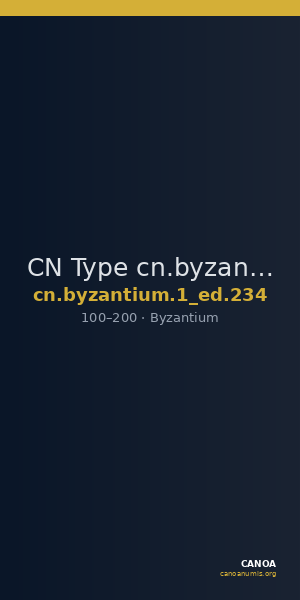 CN Type cn.byzantium.1_ed.234 — CANOA