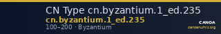 CN Type cn.byzantium.1_ed.235 — CANOA