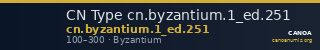 CN Type cn.byzantium.1_ed.251 — CANOA