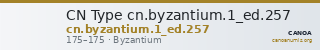 CN Type cn.byzantium.1_ed.257 — CANOA