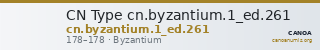CN Type cn.byzantium.1_ed.261 — CANOA
