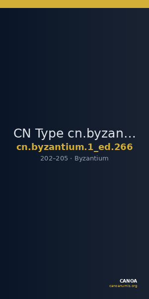 CN Type cn.byzantium.1_ed.266 — CANOA