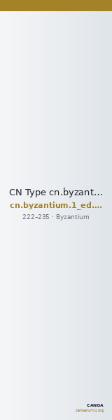 CN Type cn.byzantium.1_ed.268 — CANOA