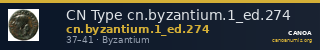 CN Type cn.byzantium.1_ed.274 — CANOA