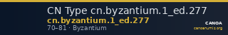CN Type cn.byzantium.1_ed.277 — CANOA